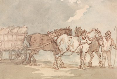 A Waggoner by Thomas Rowlandson